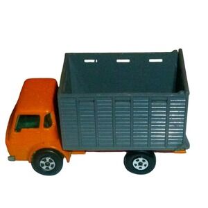 Matchbox Lesney No 37 Cattle Truck Orange Grey Superfast Made in England Vintage